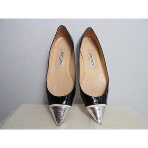 Jimmy Choo Black Ballet Flats